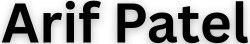 Arif Patel Logo Black